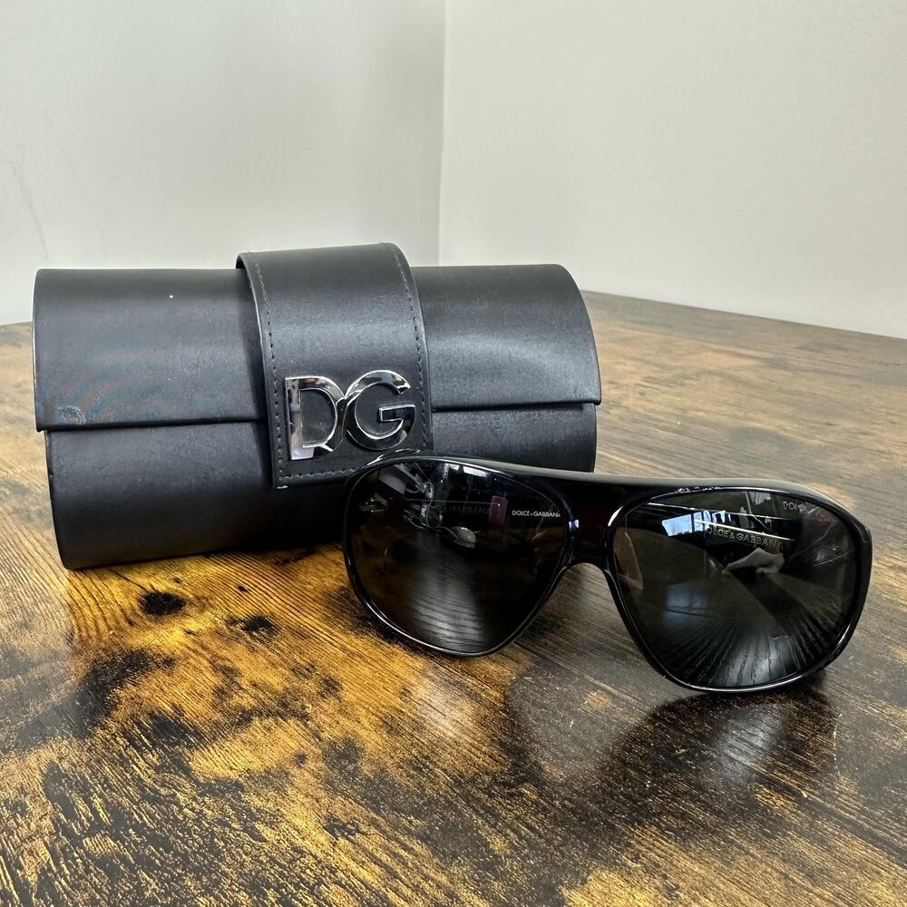 Dolce&Gabbana DG 4030 Sunglasses Womens Black Wrap 63mm Italy